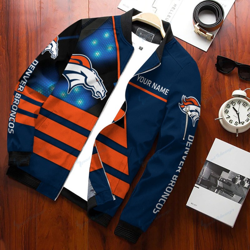 Chicago Bears Personalized Bomber Jacket Side
