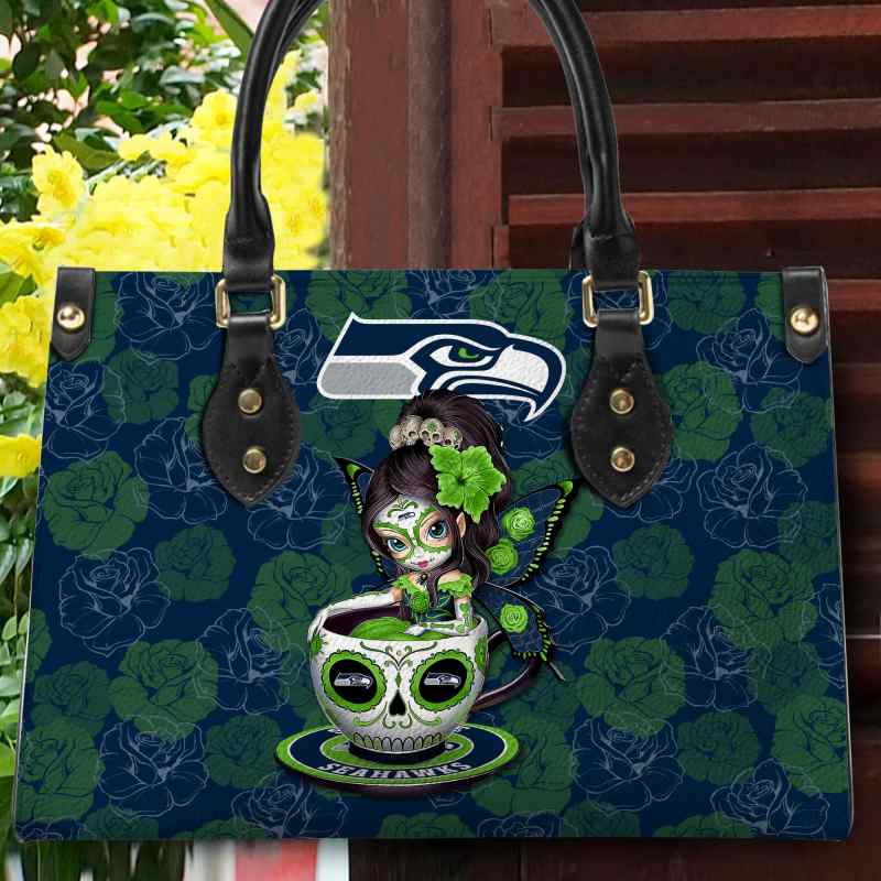 Mockup view 2 of Seattle Seahawks Personalized Hand Bag