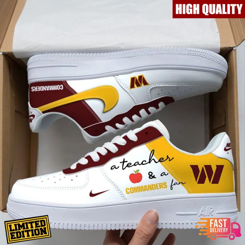 Washington Commanders Custom Job Nike Air Force Shoes