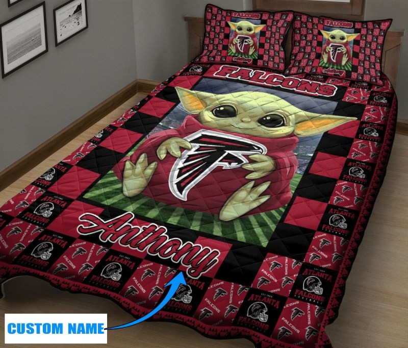 Atlanta Falcons Quilt Set Detail