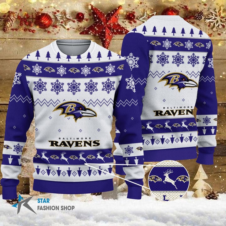 Baltimore Ravens Woolen Sweater Image 1