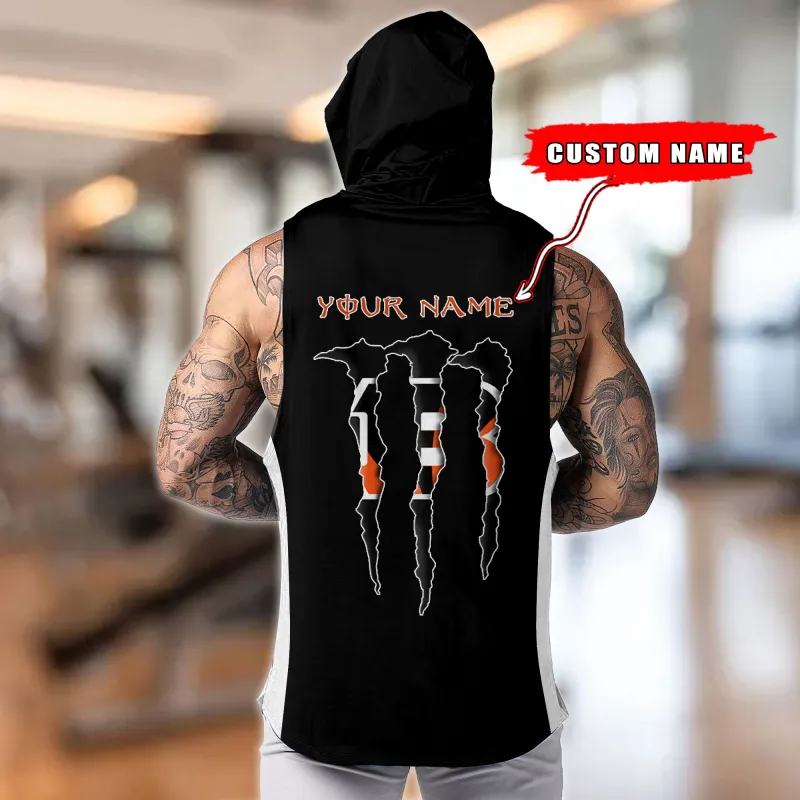Cincinnati Bengals Hooded Tank Top Back Color