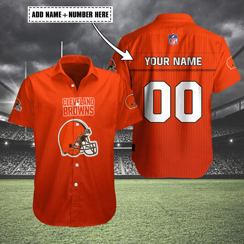 Cleveland Browns Personalized Button Shirt