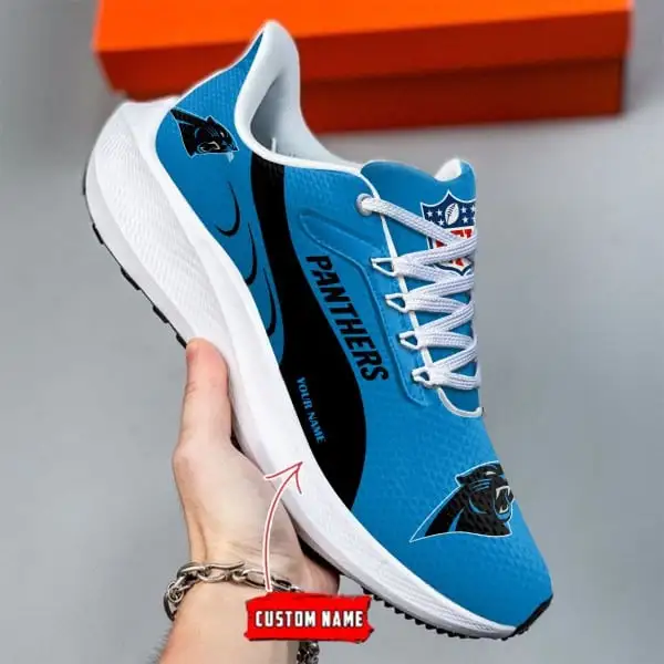 Carolina Panthers Running Shoes Top View