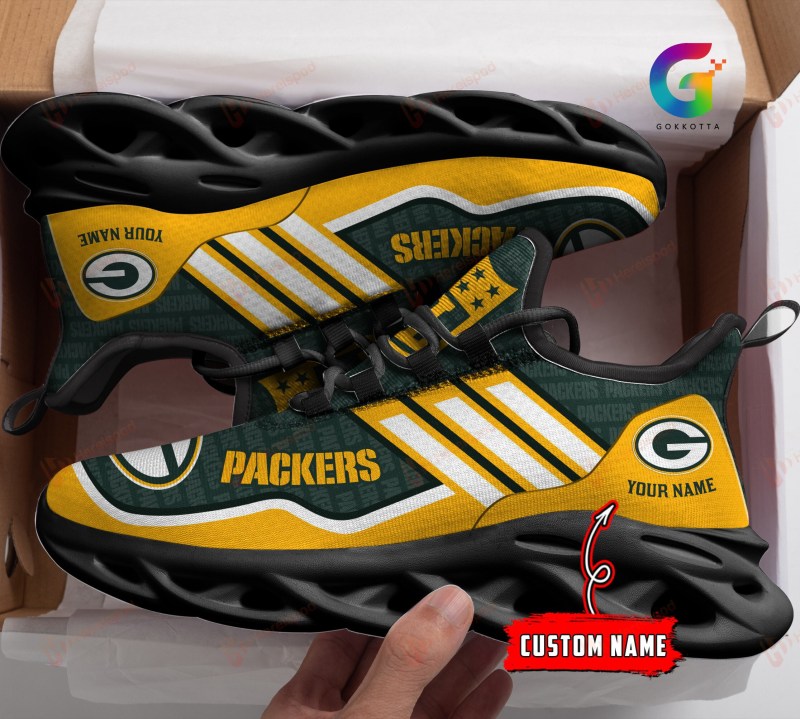 Green Bay Packers Personalized Yezy Running Sneakers