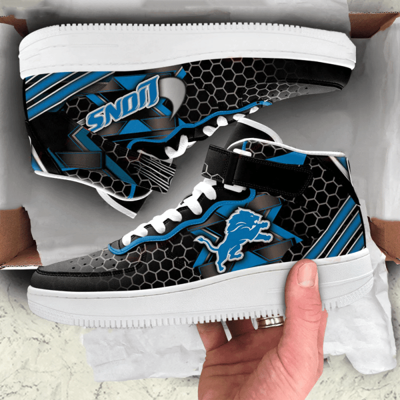 Detroit Lions High AF1 Sneakers Image 2