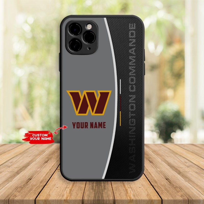 Washington Commanders Personalized Phone Case Back View