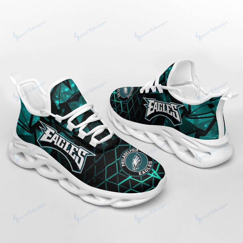 Philadelphia Eagles Yezy Running Sneakers - Side View