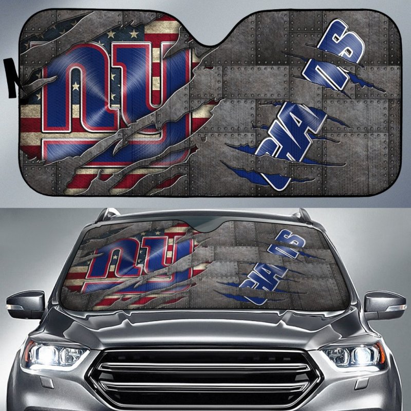 New York Giants Auto Sun Shade