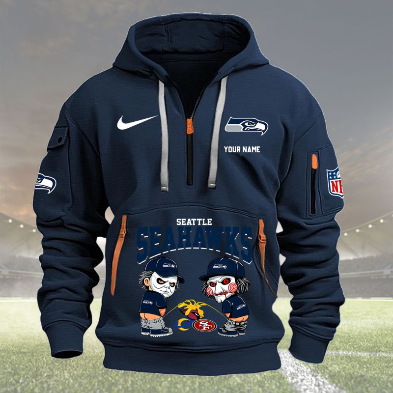 Navy Seattle Seahawks Hoodie