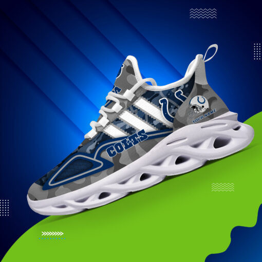 Indianapolis Colts Personalized Yezy Running Sneakers BB245 24 Sporty Sneakers for NFL Fans