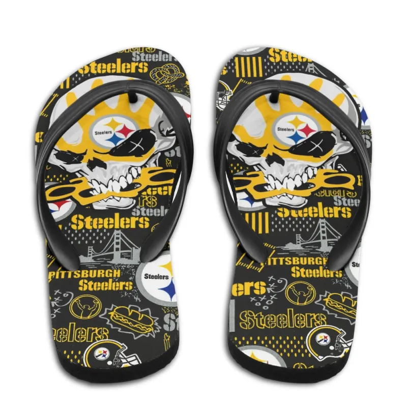 Pittsburgh Steelers Summer Flip Flops - Image 1