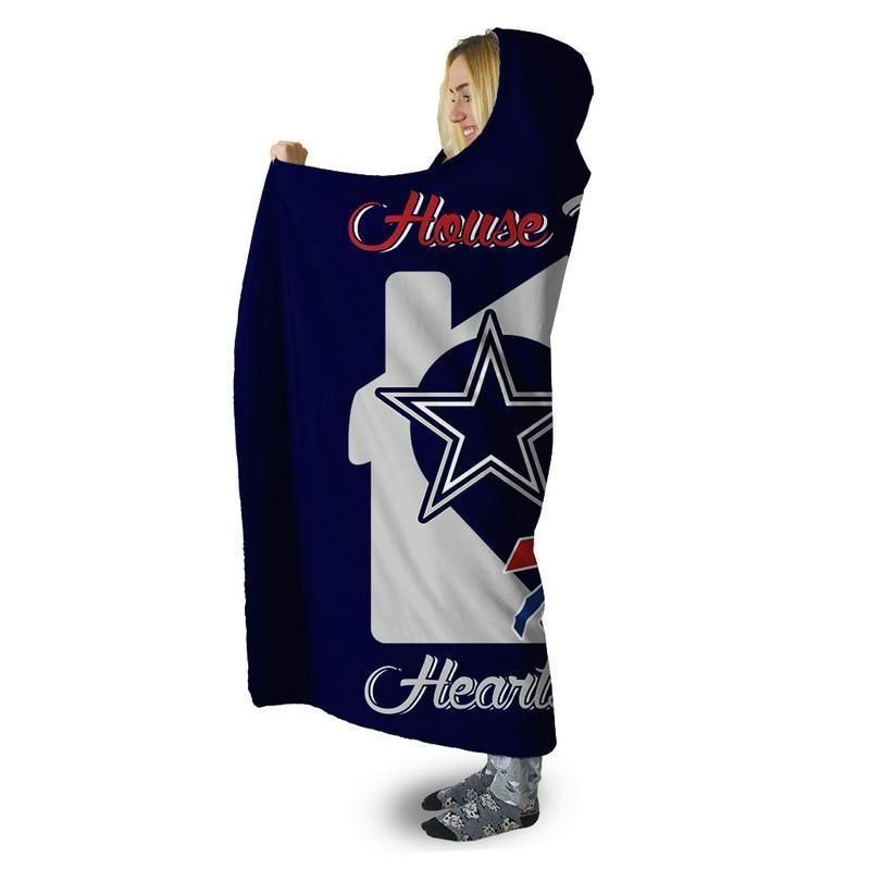 Buffalo Bills and Dallas Cowboys Limited Edition Hooded Blanket