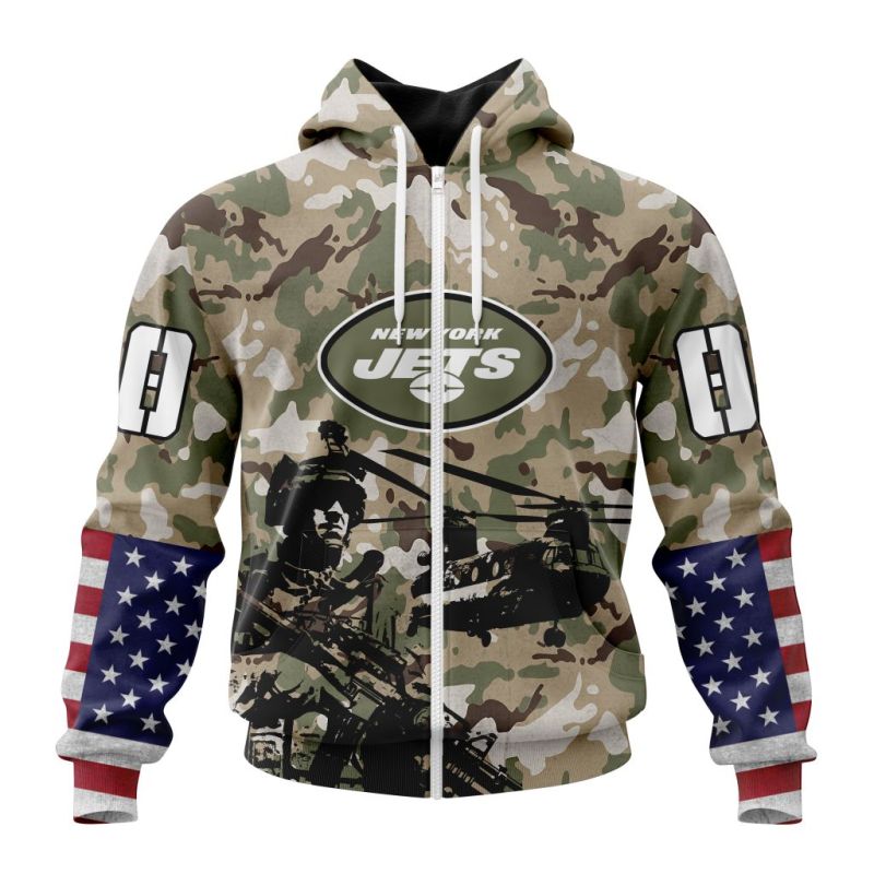 New York Jets Hoodie Zip Front