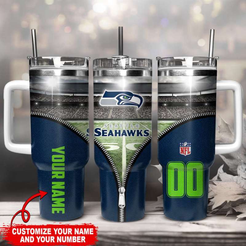 Seattle Seahawks 40oz Stanley Tumbler Gift for Fans 1