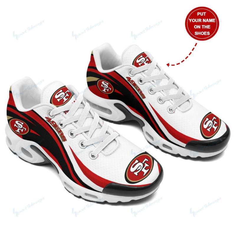 San Francisco 49ers Personalized Plus T-N Youth Sneakers
