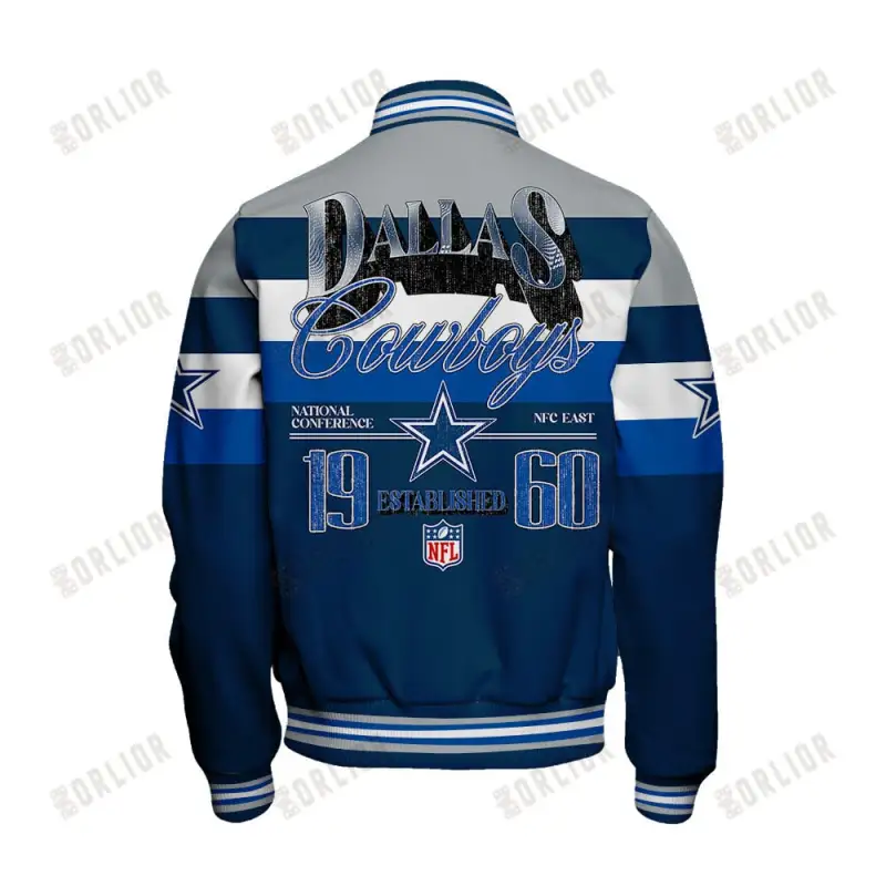 Dallas Cowboys Varsity Jacket Back View