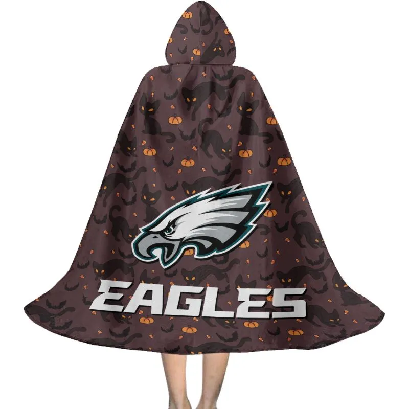 Philadelphia Eagles Black Cat Pattern Cloak