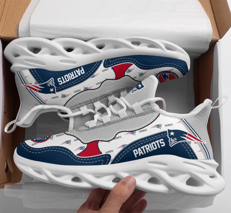 Stylish New England Patriots Yezy Running Sneakers