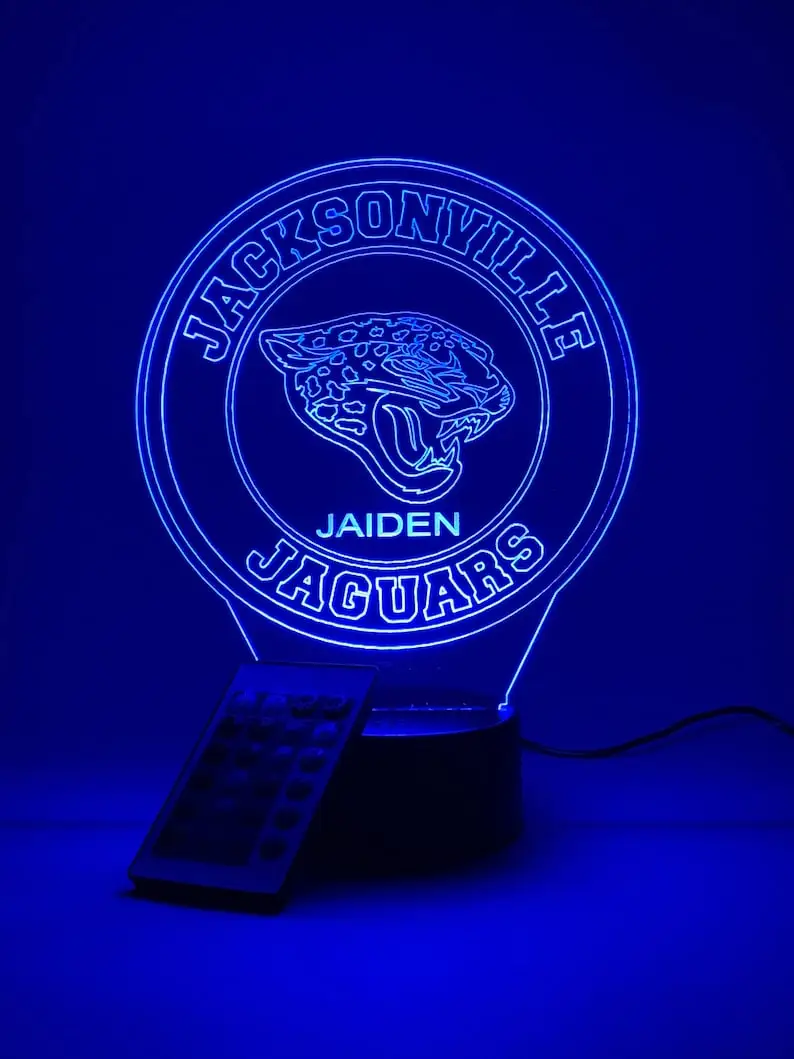 Jacksonville Jaguars Themed 3D Lamp