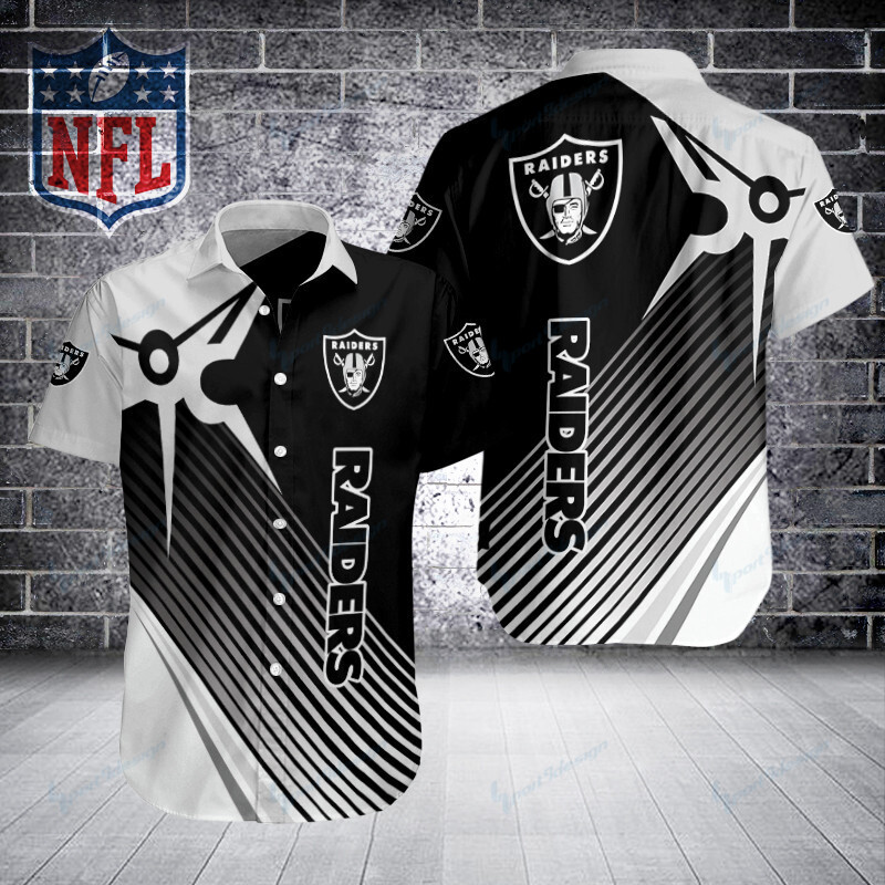 Sizing Chart for Las Vegas Raiders Button Shirt