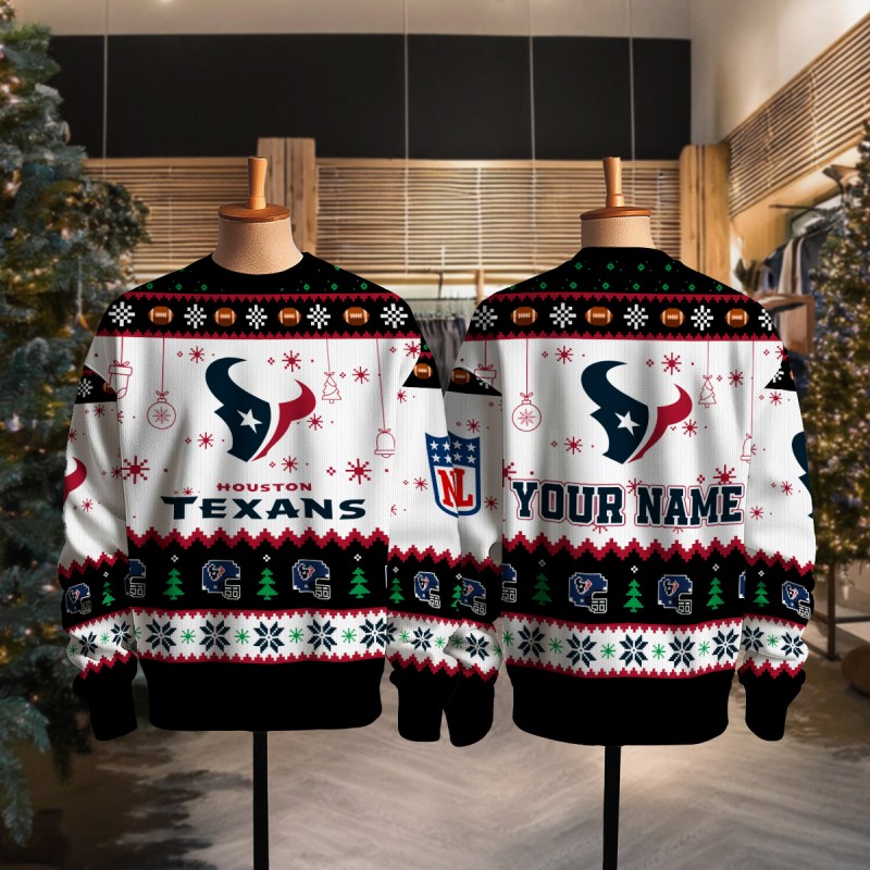 Houston Texans Ugly Christmas Sweater Full
