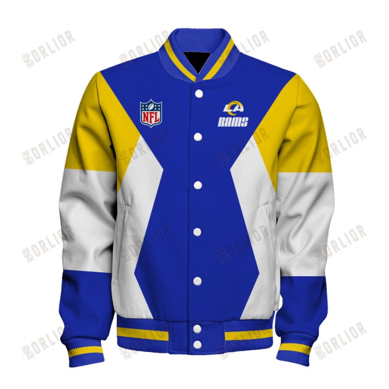 Los Angeles Rams Varsity Jacket Back