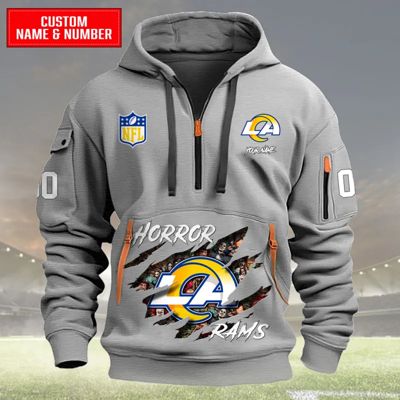 Los Angeles Rams Hoodie Light Gray