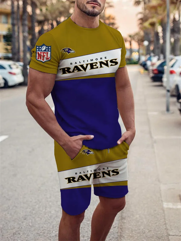 Baltimore Ravens T-Shirt and Shorts