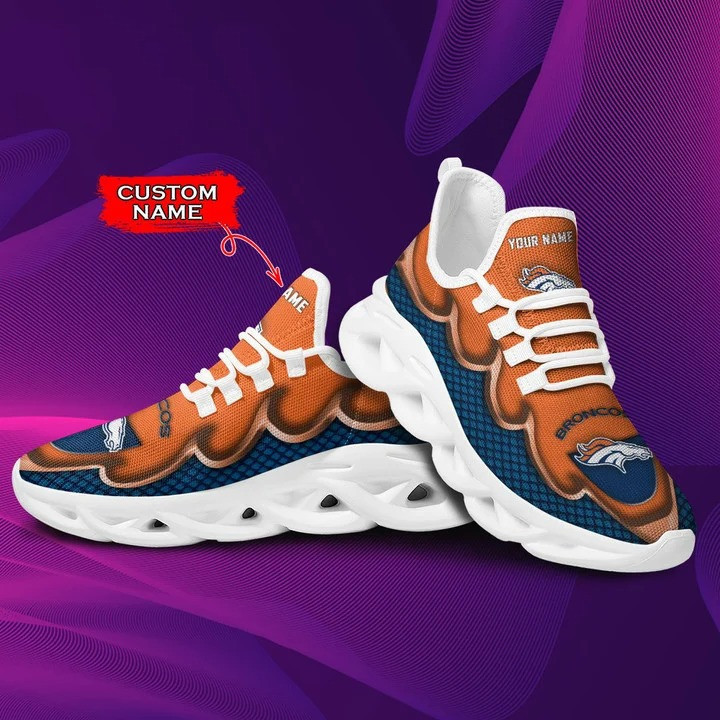 Denver Broncos Personalized Yezy Running Sneakers
