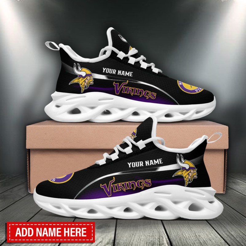 Minnesota Vikings Personalized Yezy Running Sneakers - Image 1