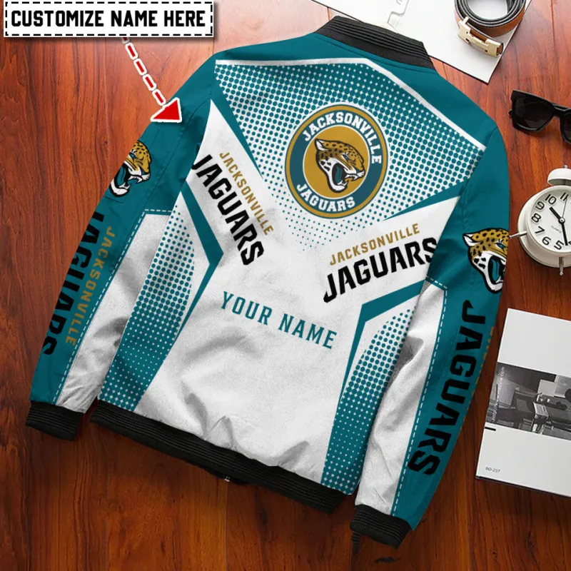 Jacksonville Jaguars Bomber Jacket Back