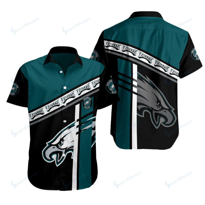 Sizing Chart for Philadelphia Eagles Button Shirt BB052