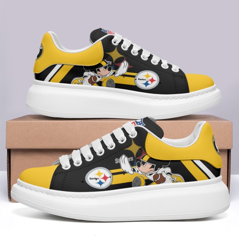 Pittsburgh Steelers MQ Sneakers Angled View