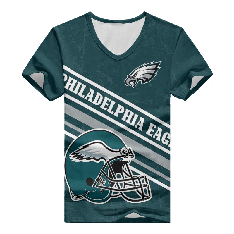 Philadelphia Eagles Women's V-neck T-shirt - Image 2