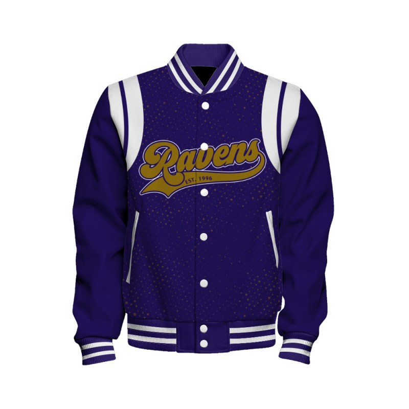 Baltimore Ravens Varsity Jacket Side View