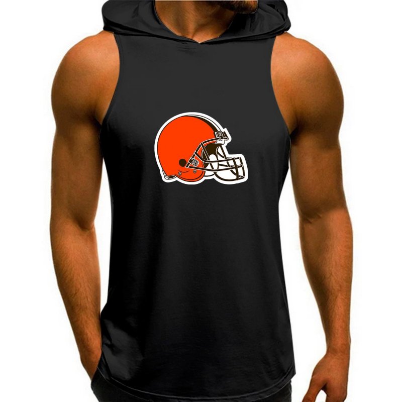 Cleveland Browns Man Gym-Sport Hoodie Vest - Warm and Stylish