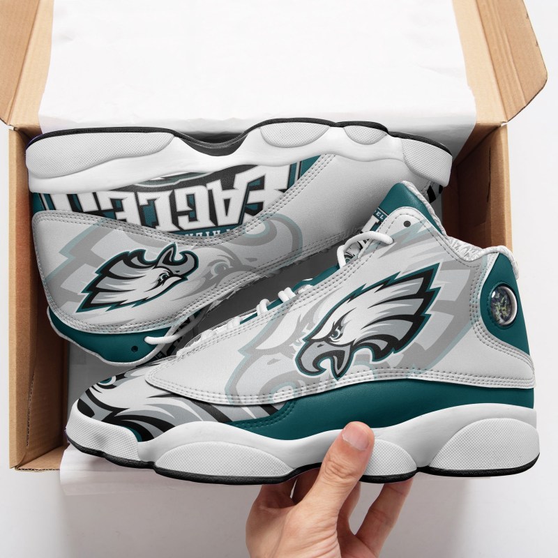 Philadelphia Eagles AIR JD13 Sneakers Side View