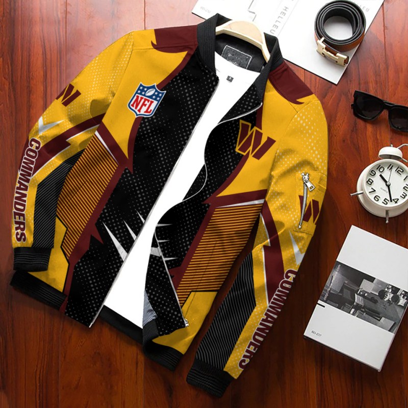 Washington Commanders Bomber Jacket Detail