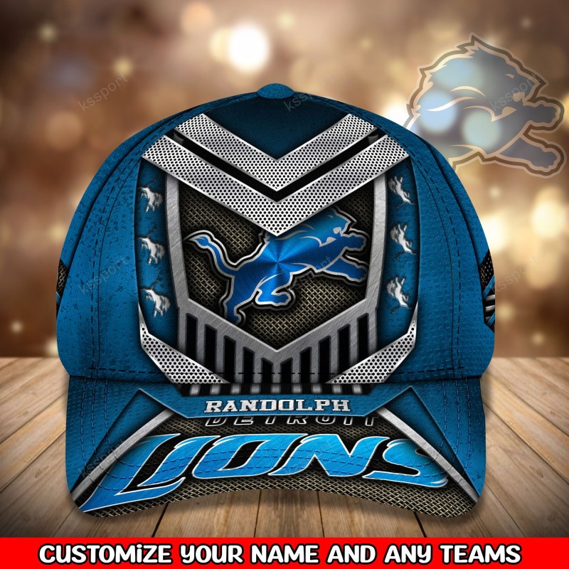 Detroit Lions Personalized Classic Cap