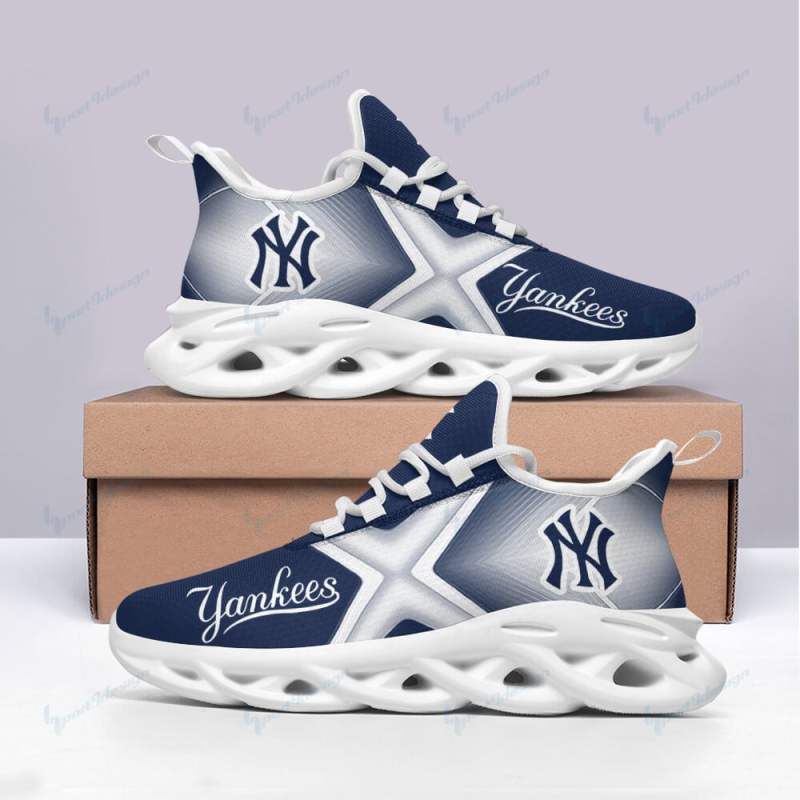 Lifestyle shot of New York Yankees Yezy Sneakers