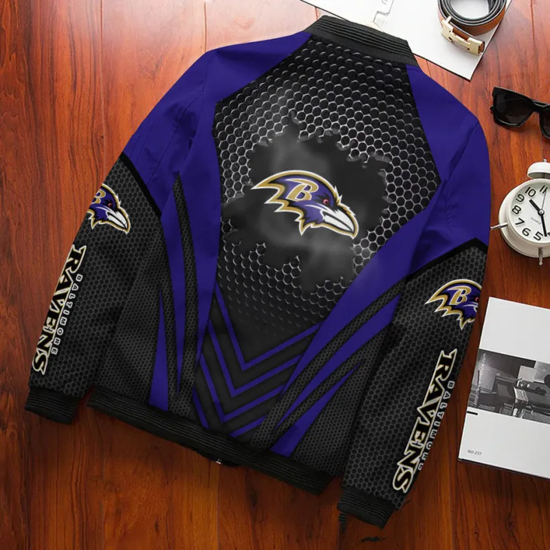 Baltimore Ravens Bomber Jacket Back View