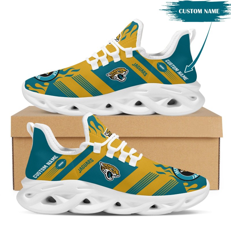 Jacksonville Jaguars Personalized Yezy Running Sneakers