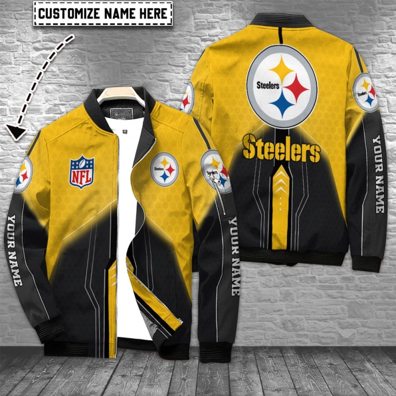 Pittsburgh Steelers Bomber Jacket Mockup1