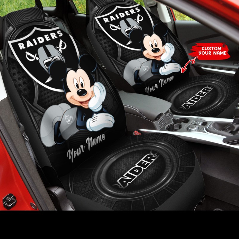 Las Vegas Raiders Personalized Car Seat Covers