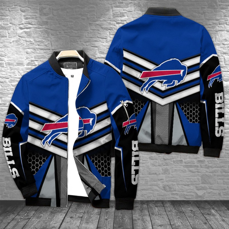 Buffalo Bills Bomber Jacket Front View