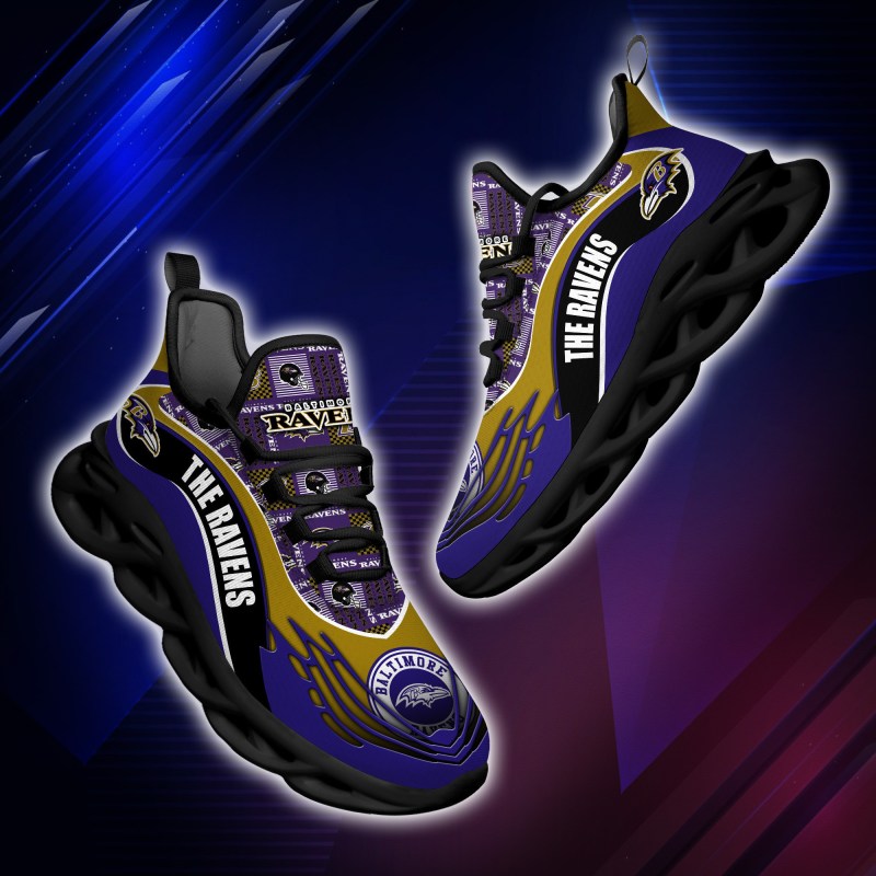 Baltimore Ravens Yezy Running Sneakers