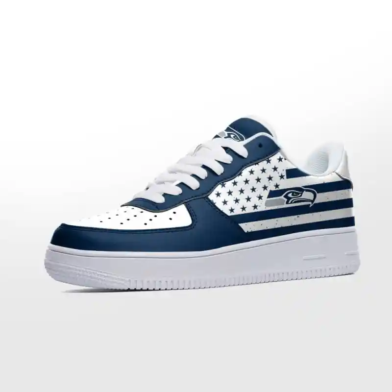 NFL Seattle Seahawks Air Force 1 Sneakers 4 NFL Seattle Seahawks Air Force 1 Sneakers