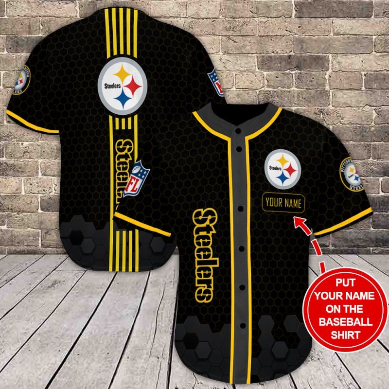 Pittsburgh Steelers Personalized Baseball Jersey