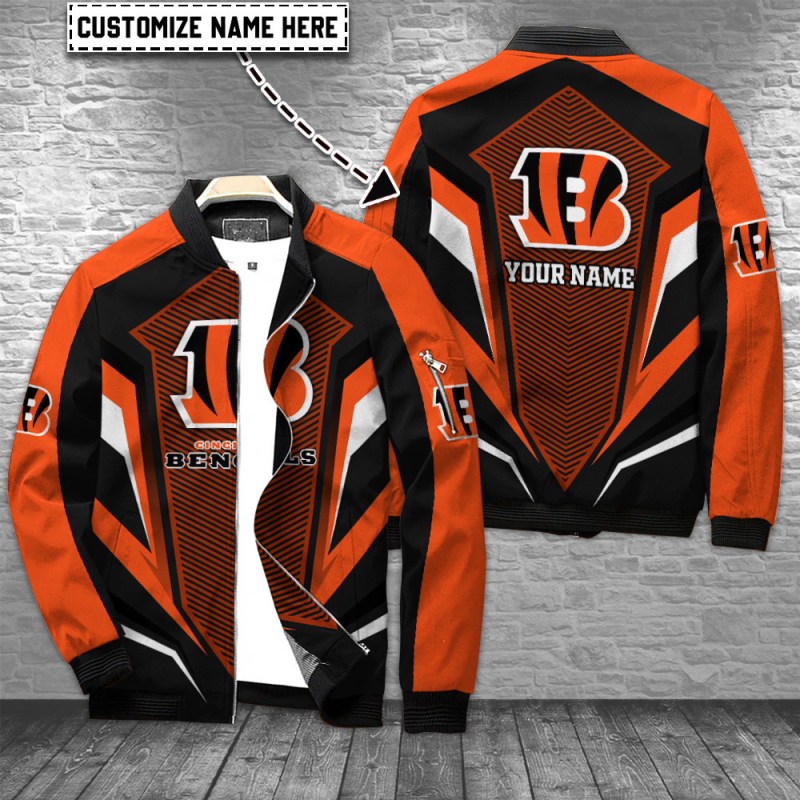 Cincinnati Bengals Personalized Bomber Jacket